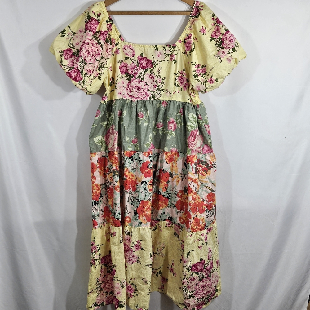 Meadow Rhodes Floral Tiered Smock Dress